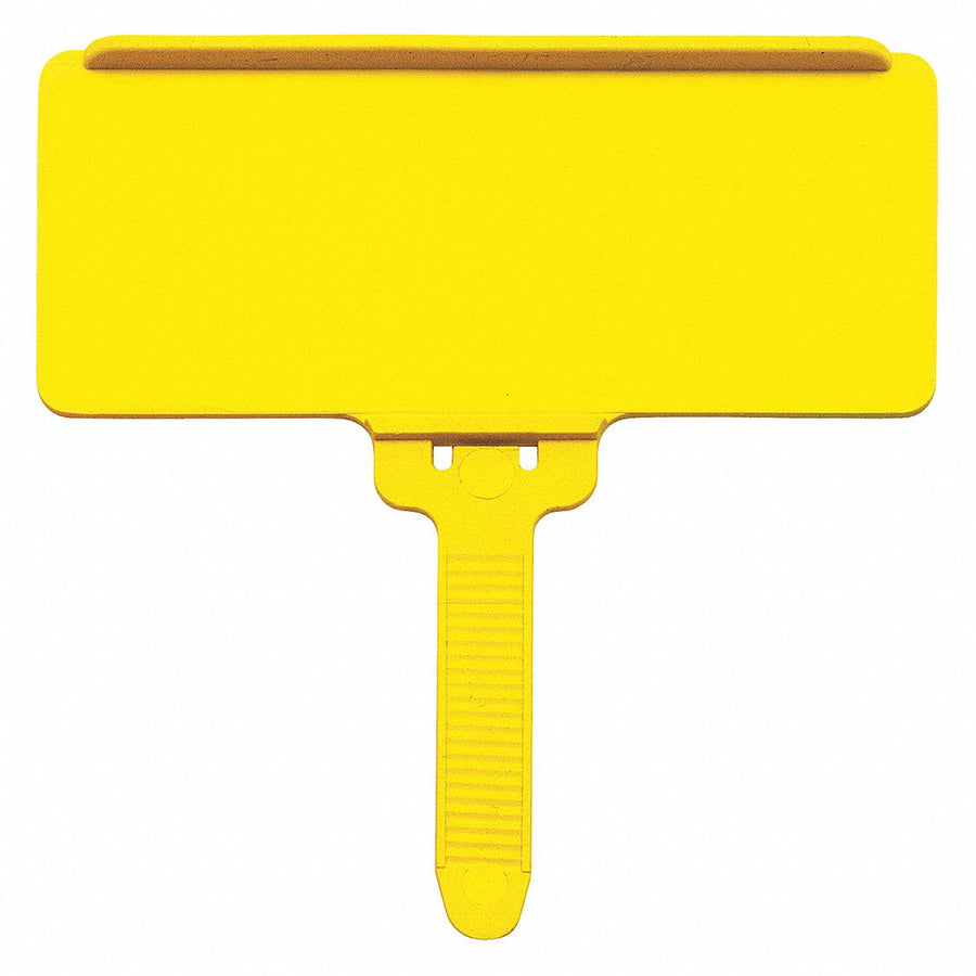 Label Tag Yellow Flat Label Adhered PK25