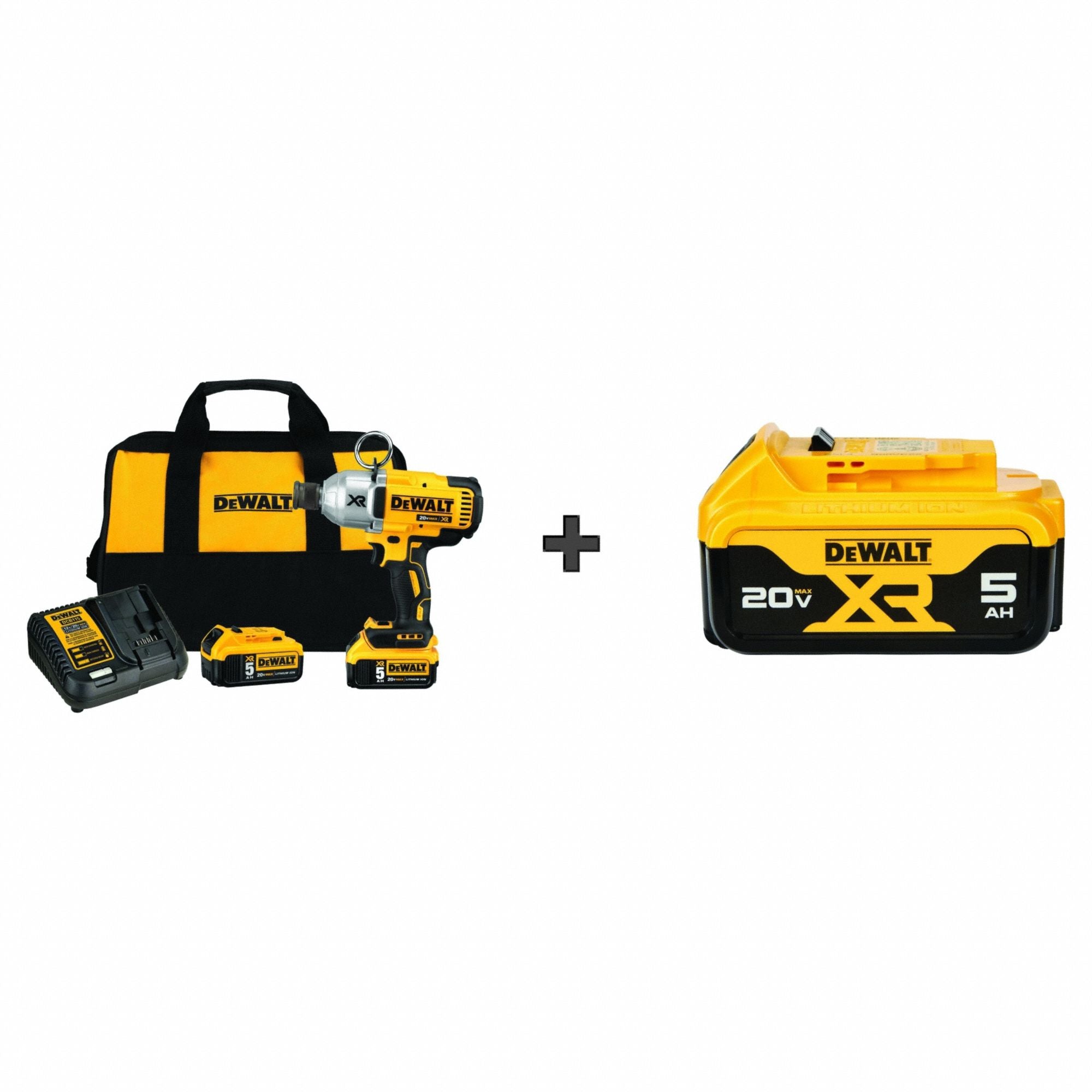 Impact Wrench Cordless Full-Size 20VDC