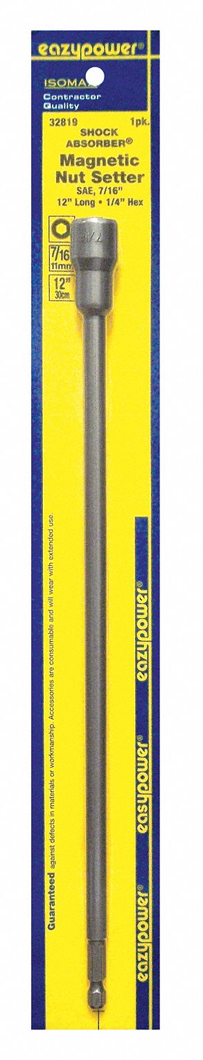Nutsetter 7/16 Hex 12 L Steel