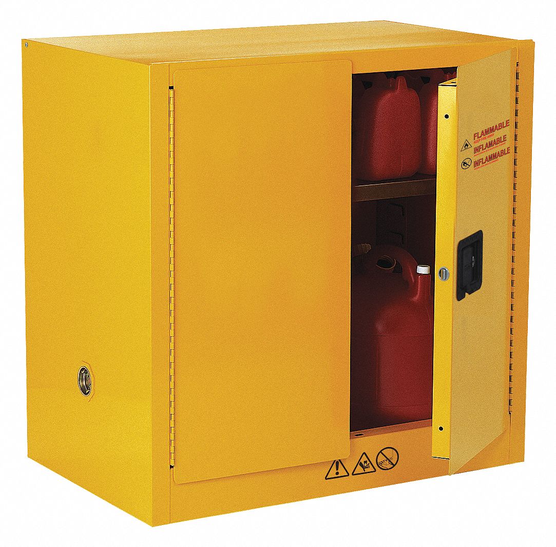 Flammable Safety Cabinet 22 gal Yellow