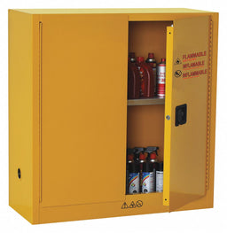 Flammable Safety Cabinet 30 gal Yellow