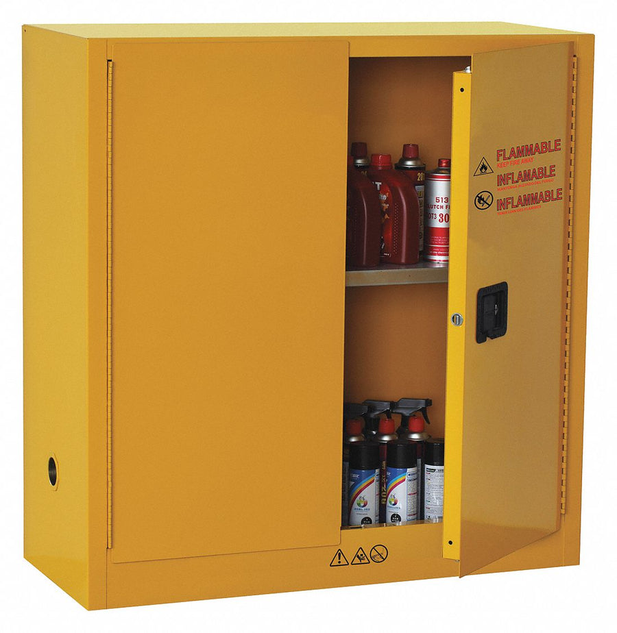 Flammable Safety Cabinet 30 gal Yellow