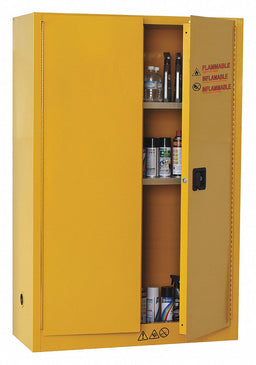 Flammable Safety Cabinet 45 gal Yellow