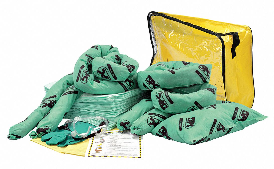 Spill Kit Chem/Hazmat Clear/Yellow