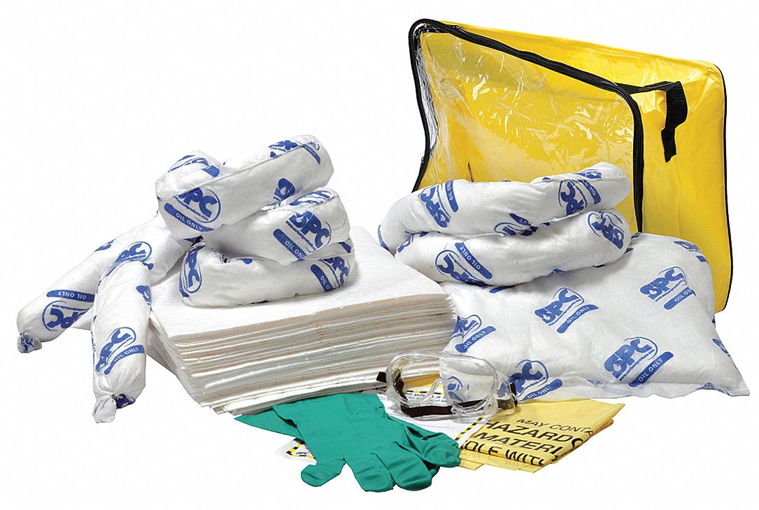 Spill Kit Oil-Based Liquids Clear/Ylw