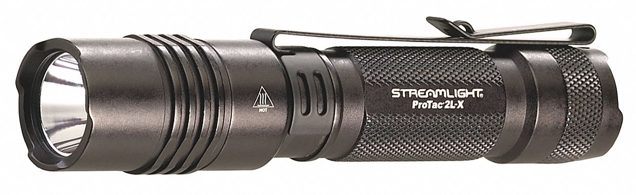 Handheld Flashlight Aluminum Black 500lm