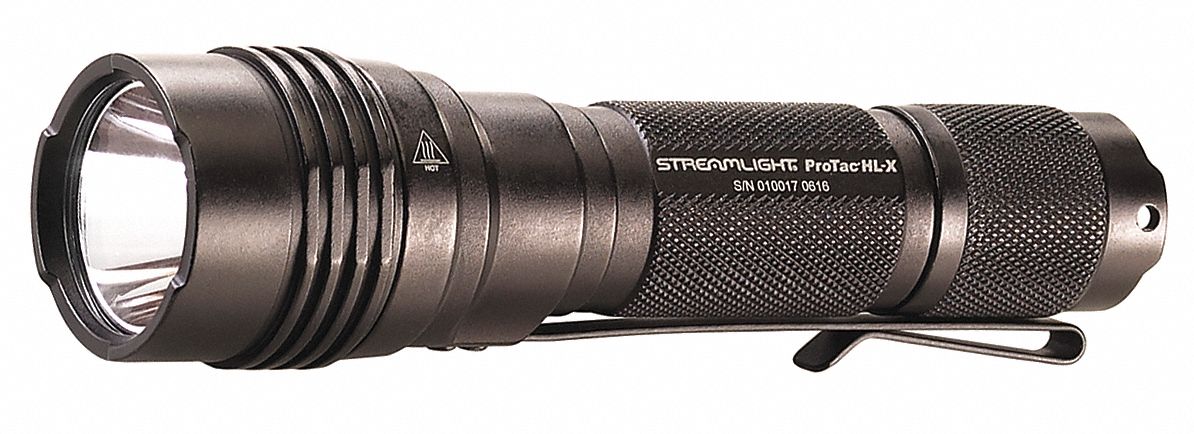 Handheld Flashlight Alum Black 1000lm