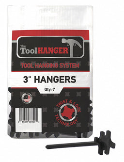 Polypro Plastic Tool Hanger Black PK7