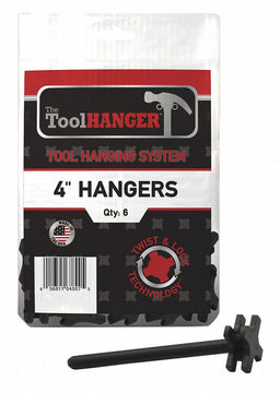 Polypropyln Plstic Tool Hanger Black PK6