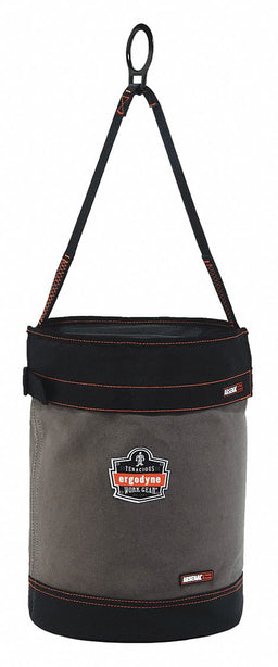 Bucket Bag Canvas Straight Wall Gray