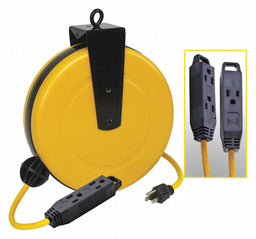 Cord Reel 30ft 14 AWG Connector 125VAC