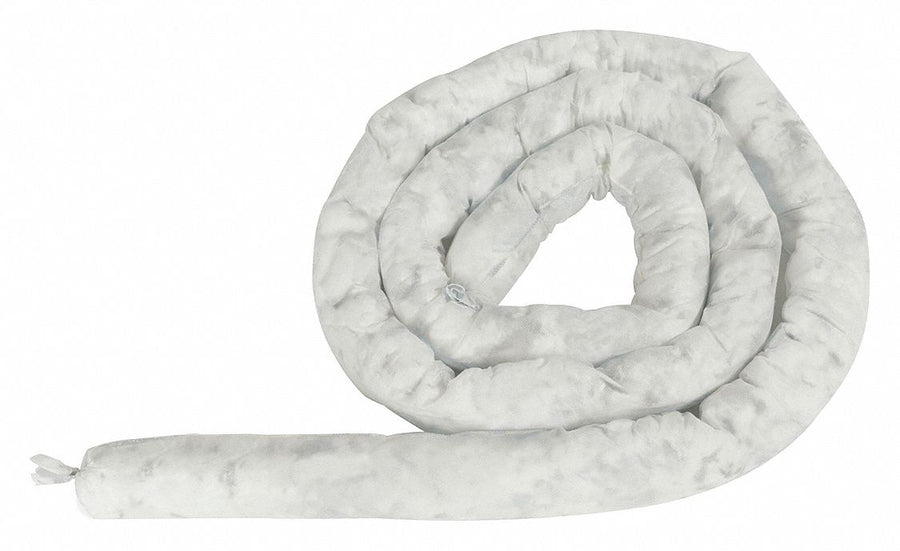 Absorbent Sock White 2 ft L PK20