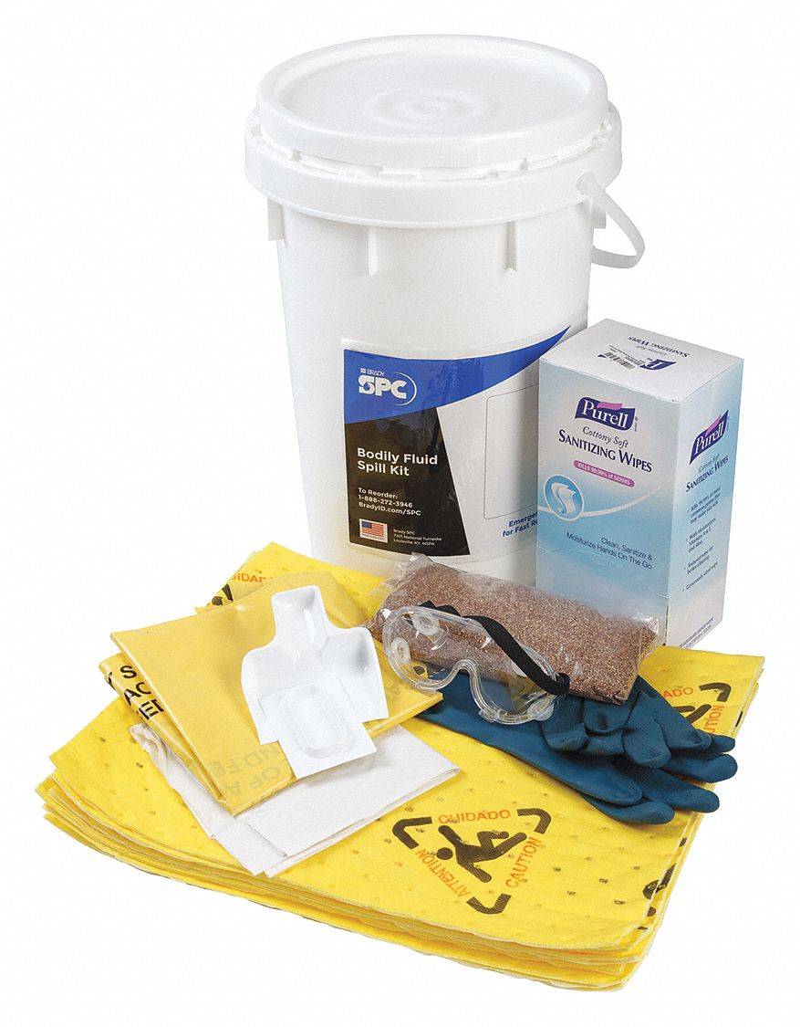 Spill Kit Bucket Chemical/Hazmat 9 gal.