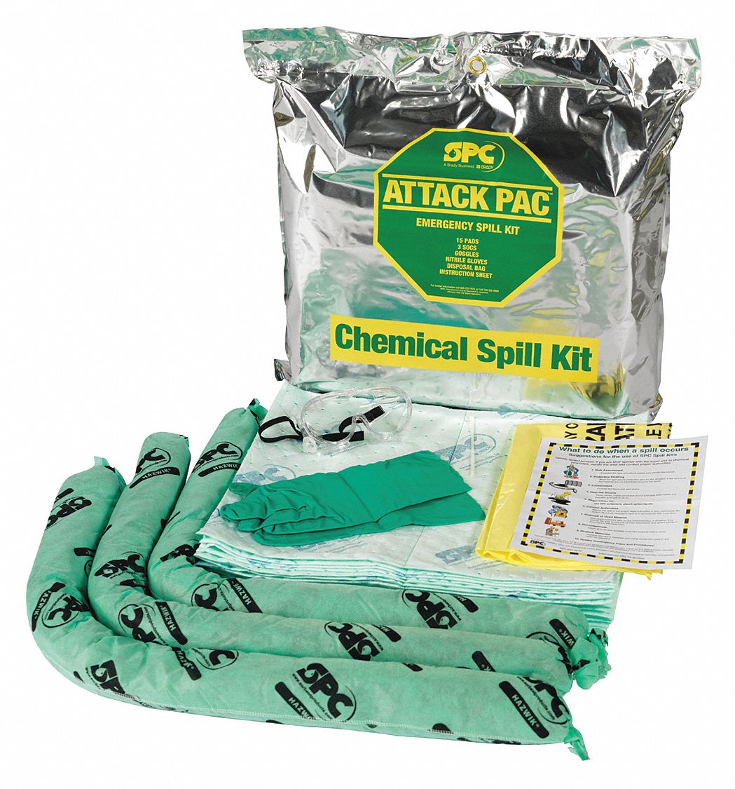 Spill Kit Bag Chemical Hazmat 7 gal PK4