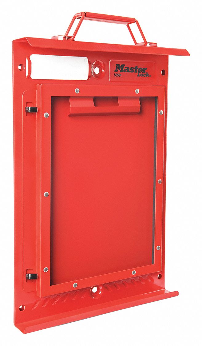 Permit Display Case Red Case 17-3/8 H
