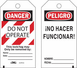 Lockout Tag Rectangle 5-3/4 H 3 W PK25