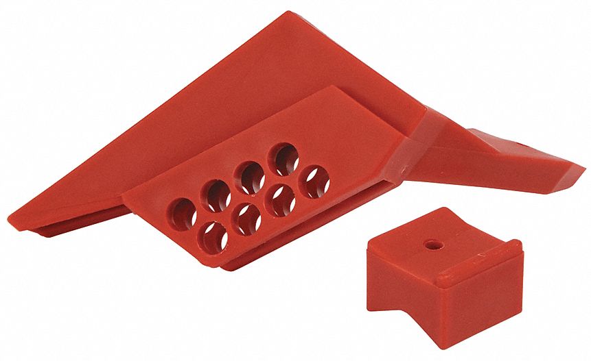 Ball Valve Lockout Red 2-45/64 H