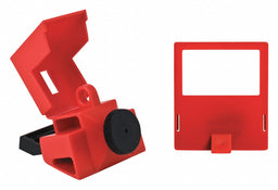 Circuit Breaker Lockout Red 3-1/4 H