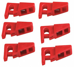Circuit Breaker Lockout Red 1-1/8 H PK6