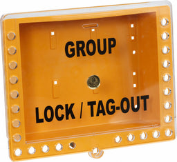 Group Lockout Box Yellow 10.5 H