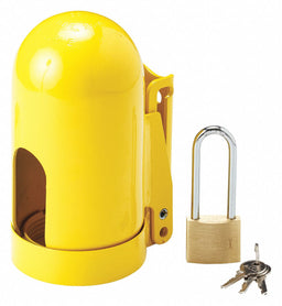 Locking Cylinder Cap Yellow Steel