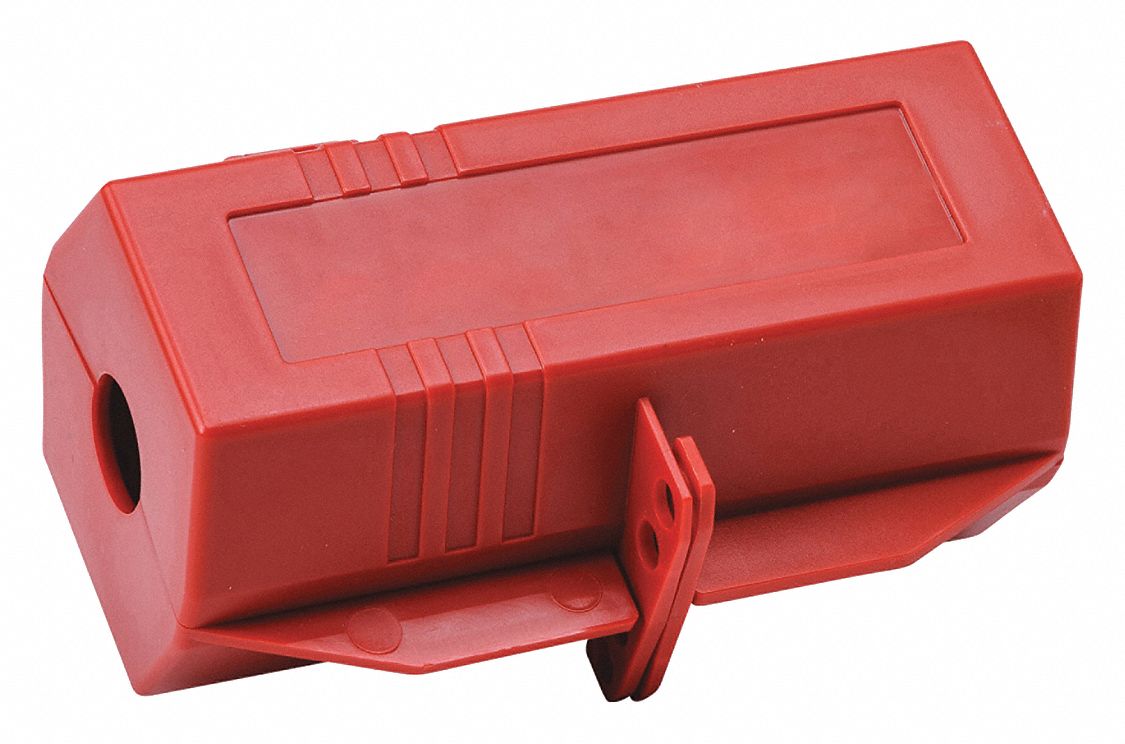 Plug Lockout Red 2 H 3-1/2 L