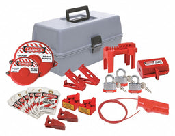 Portable Lockout Kit Gray 7-1/2 H