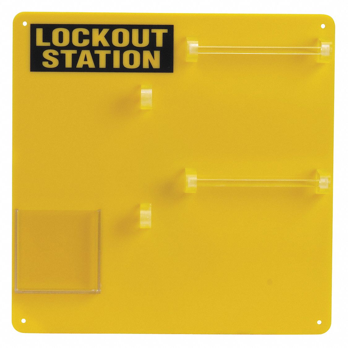 Padlock Station Yellow 13-1/2 H