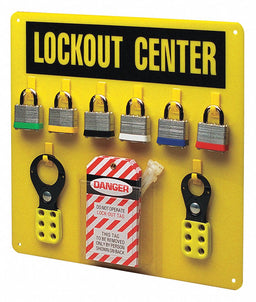Lockout Station Black/Yellow 14 H