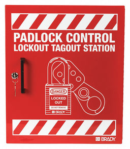 Lockout Station Red 15-1/2 H