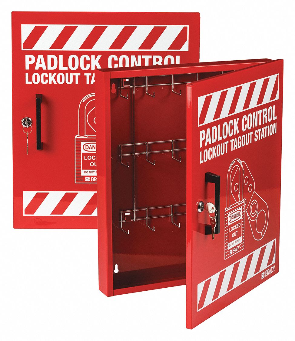 Lockout Station Red 18-3/8 H