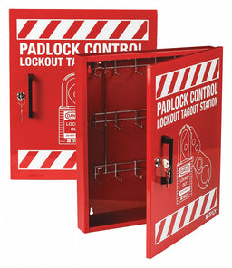 Lockout Station Red 18-3/8 H