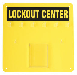 Padlock Station Black/Yellow 14 H