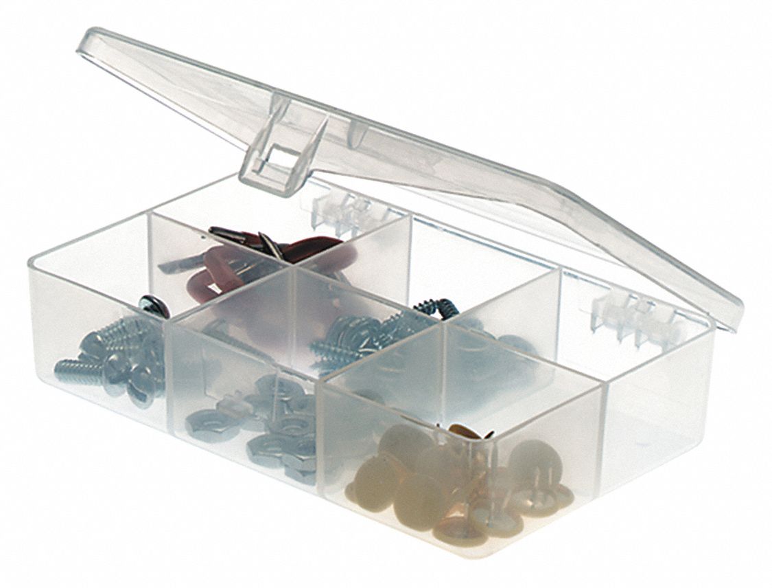 Compartment Box Molded Tension Clr 1 in