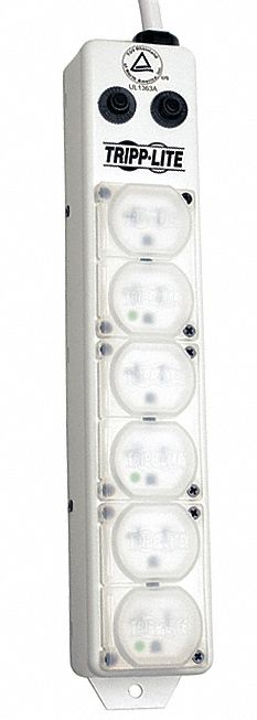Outlet Strip 6 Outlet 15A 13-3/4 L Wht