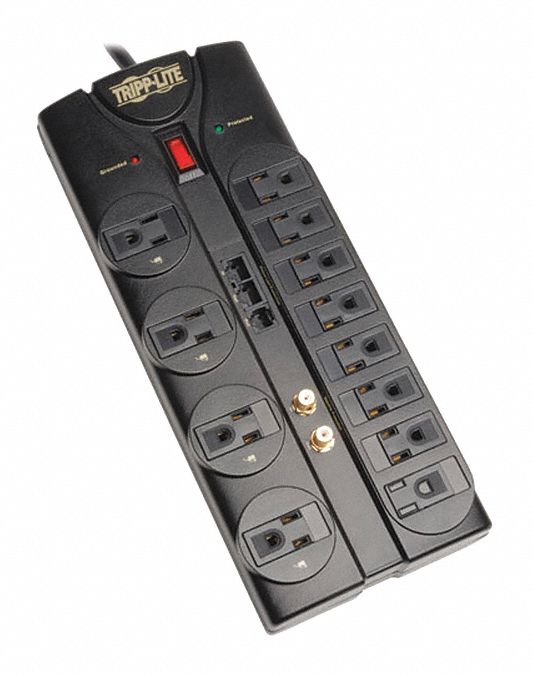 Surge Protector Outlet Strip 10-1/4 L