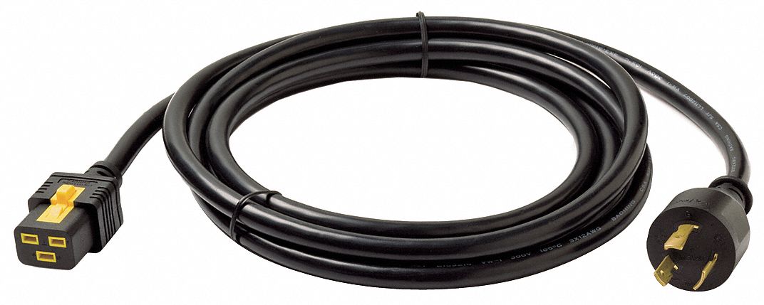 Power Cord L5-20P IEC C19 10 ft Blk 20A