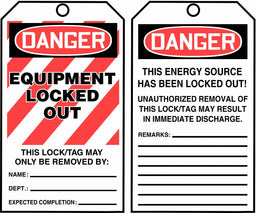 Danger Tag By The Roll 6-1/4 x 3 PK100