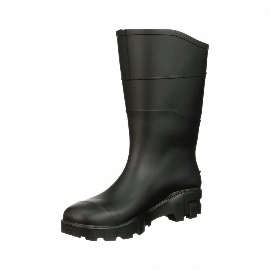 Rubber Boot Unisex 7 Mid-Calf Black PR