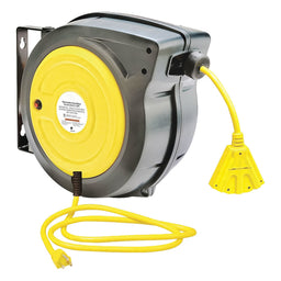 Cord Reel 40ft 12 AWG Connector 125VAC