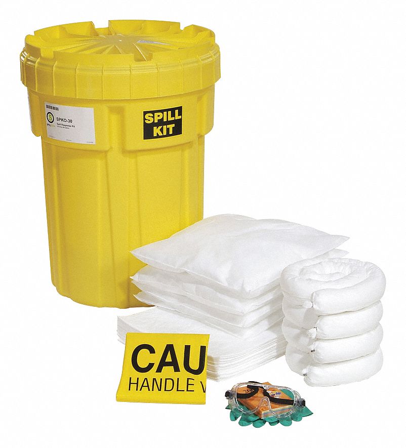 Spill Kit Drum Oil-Based Liquids 23 H
