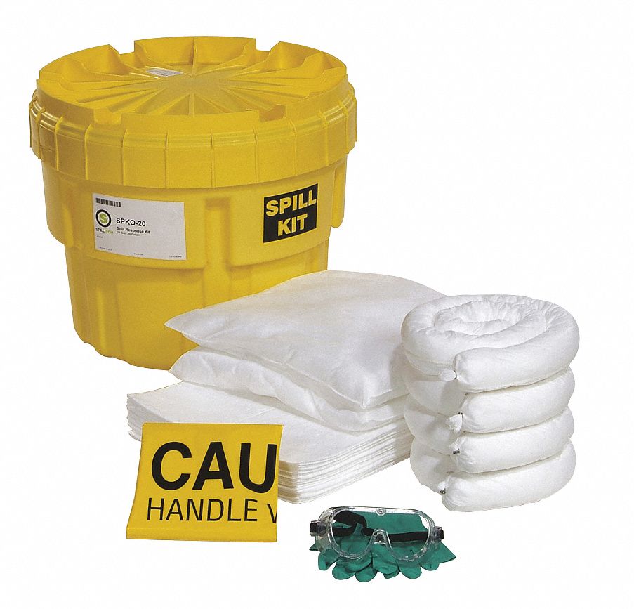 Spill Kit Drum Oil-Based Liquids 19 H