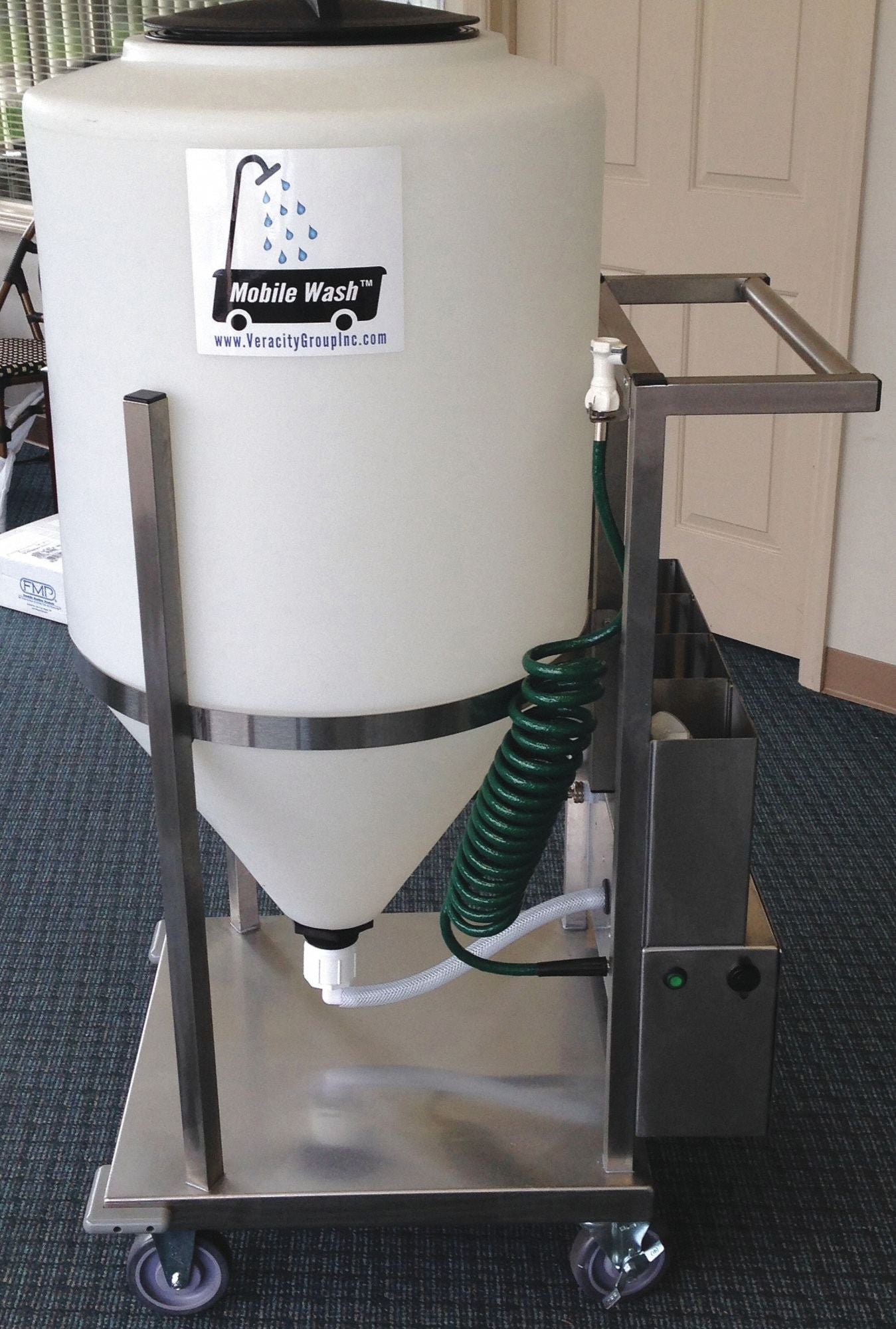 Portable Wash Station Silver 35 L 20 W