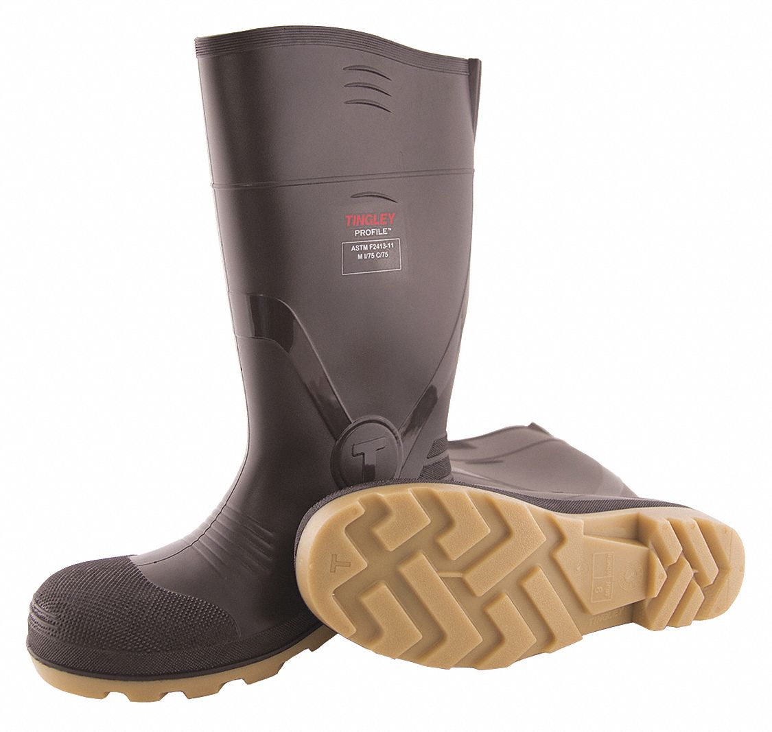 J6298 Rubber Boot Men s 13 Knee Brown PR
