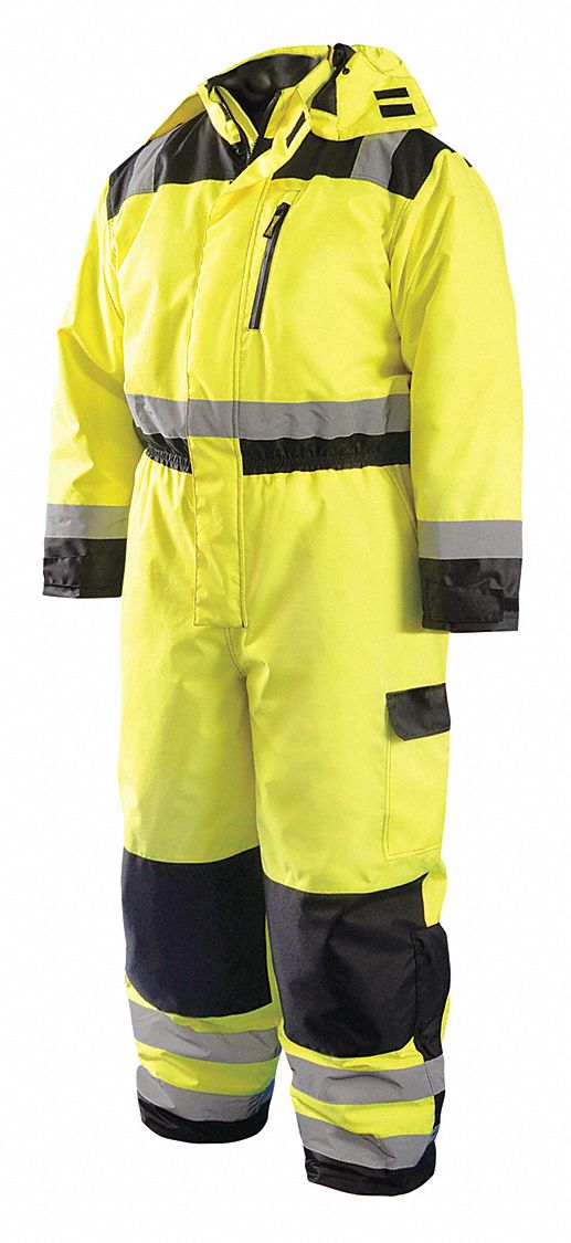 J6345 Coverall Unisex 5XL Yellow Polyester
