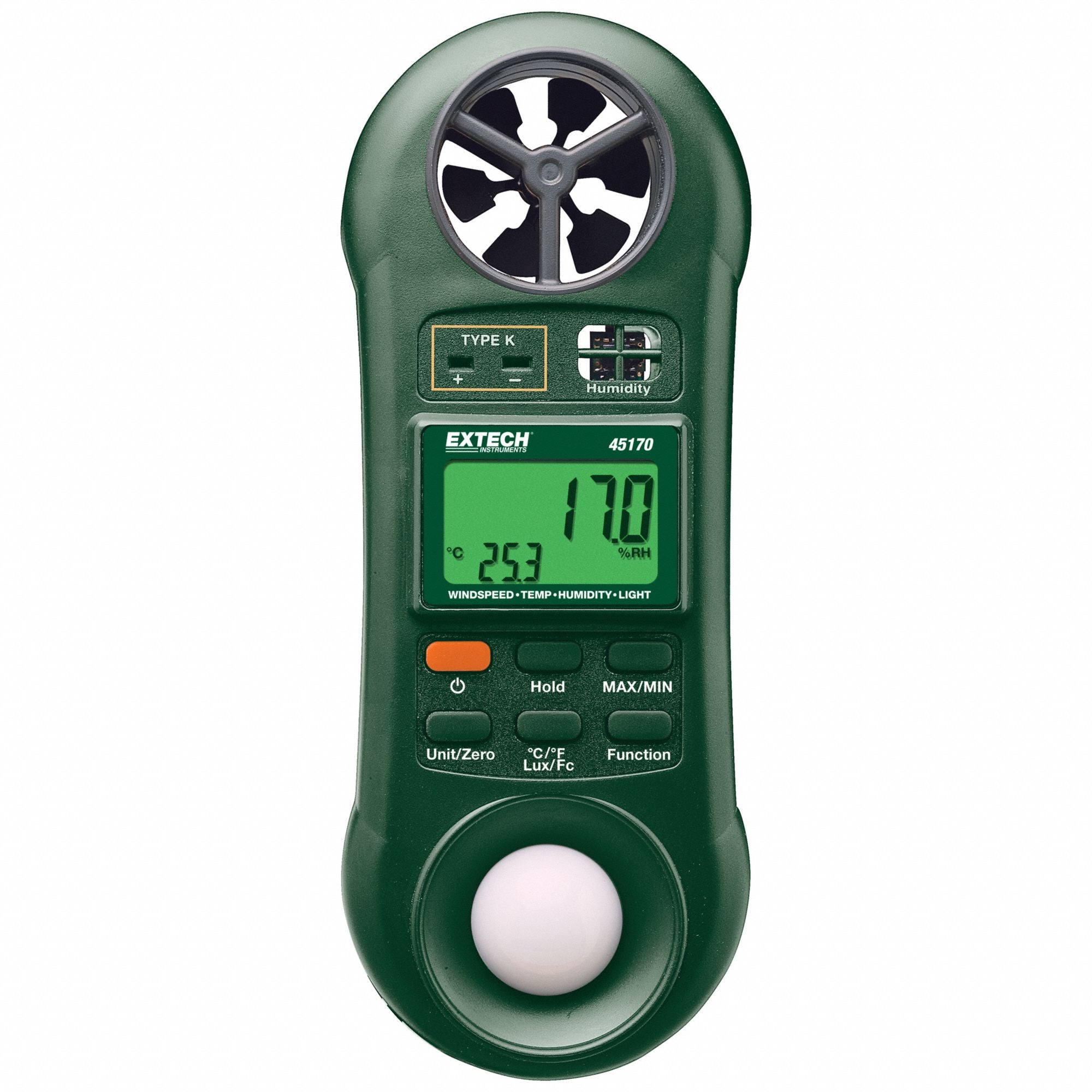 Anemometer with Humidity 80 to 5910 fpm