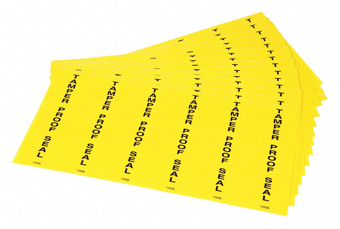 Tamperproof Seal Label 2 W 6 L PK102