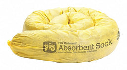 Absorbent Sock Yellow 3 Dia PK12