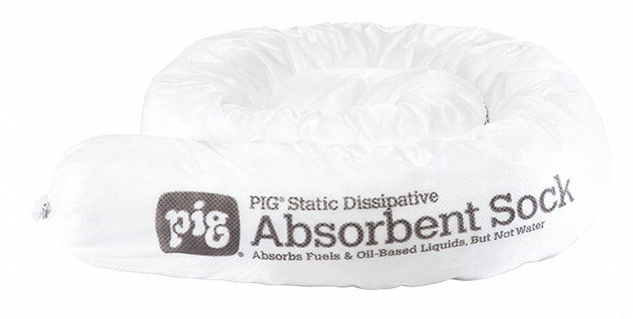 Absorbent Sock White 3 Dia PK12