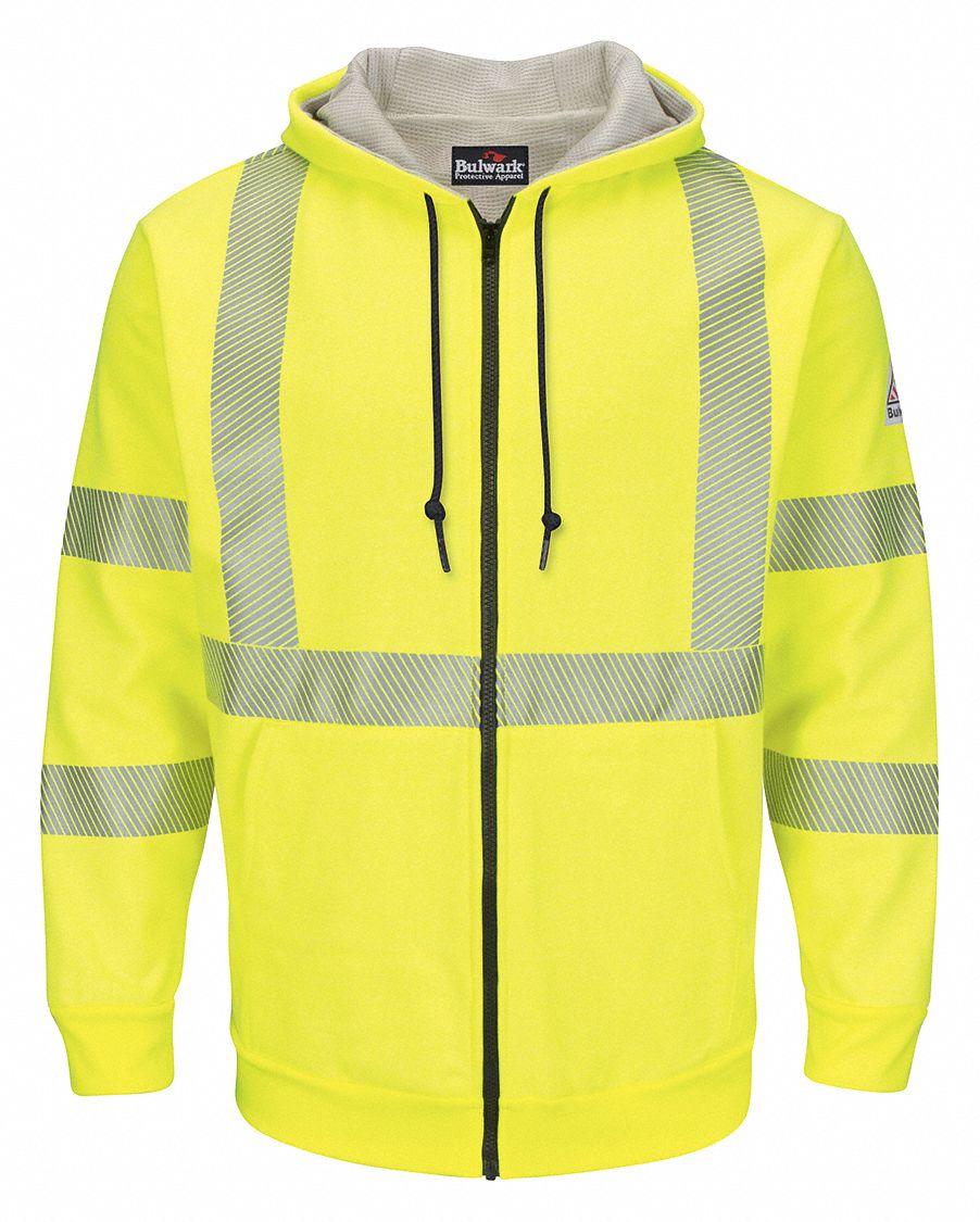 J6393 Flame-Resistant Hooded Sweatshirt M Yllw